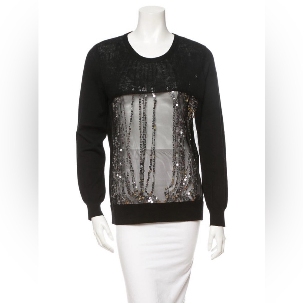 Thakoon Mesh Sequin Sweater